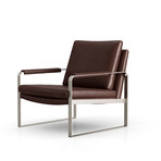 Charles Lounge Chair (Soft Snow Leather)