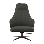 BradHurst Lounge Chair // Pewter Fabric