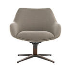 Cortlandt Lounge Chair // Oxford Tan + Cobblestone Fabrics