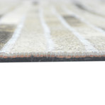 Cowhide Rug // Steel Stripe (4' x 6')