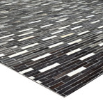 Cowhide Rug // Charcoal Stripe (4' x 6')