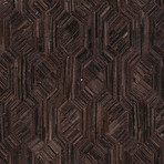 Cowhide Rug // Marquetry Charcoal (4' x 6')