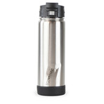 Perk Trimax® Insulated Stainless Steel Push Button Bottle + Lock // 20 oz. (Silver Express)
