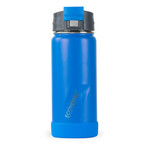Perk Trimax® Insulated Stainless Steel Push Button Bottle + Lock // 16 oz. (Silver Express)