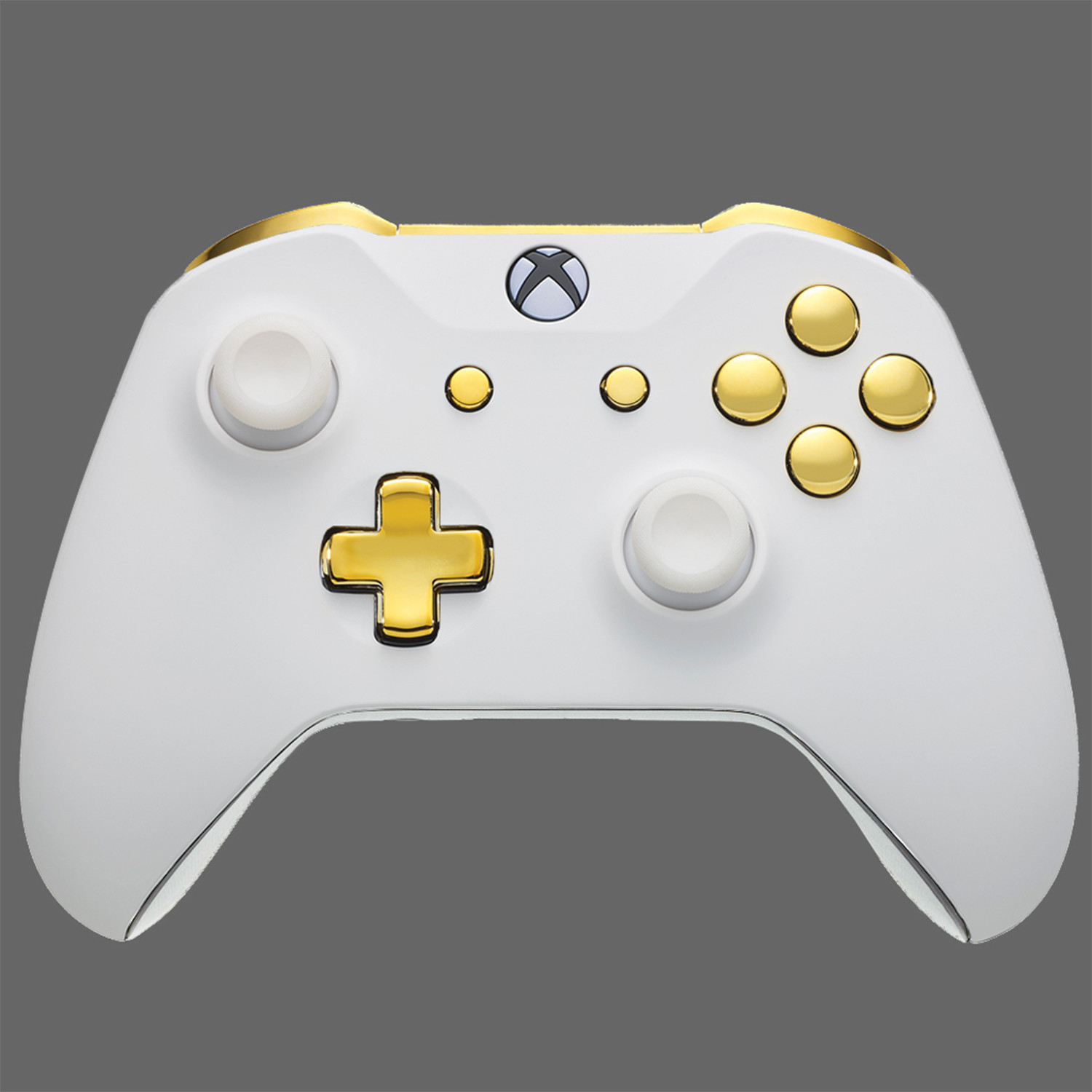 Xbox One Controller // White Velvet + Gold - Custom ...