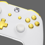 Xbox One Controller // White Velvet + Gold