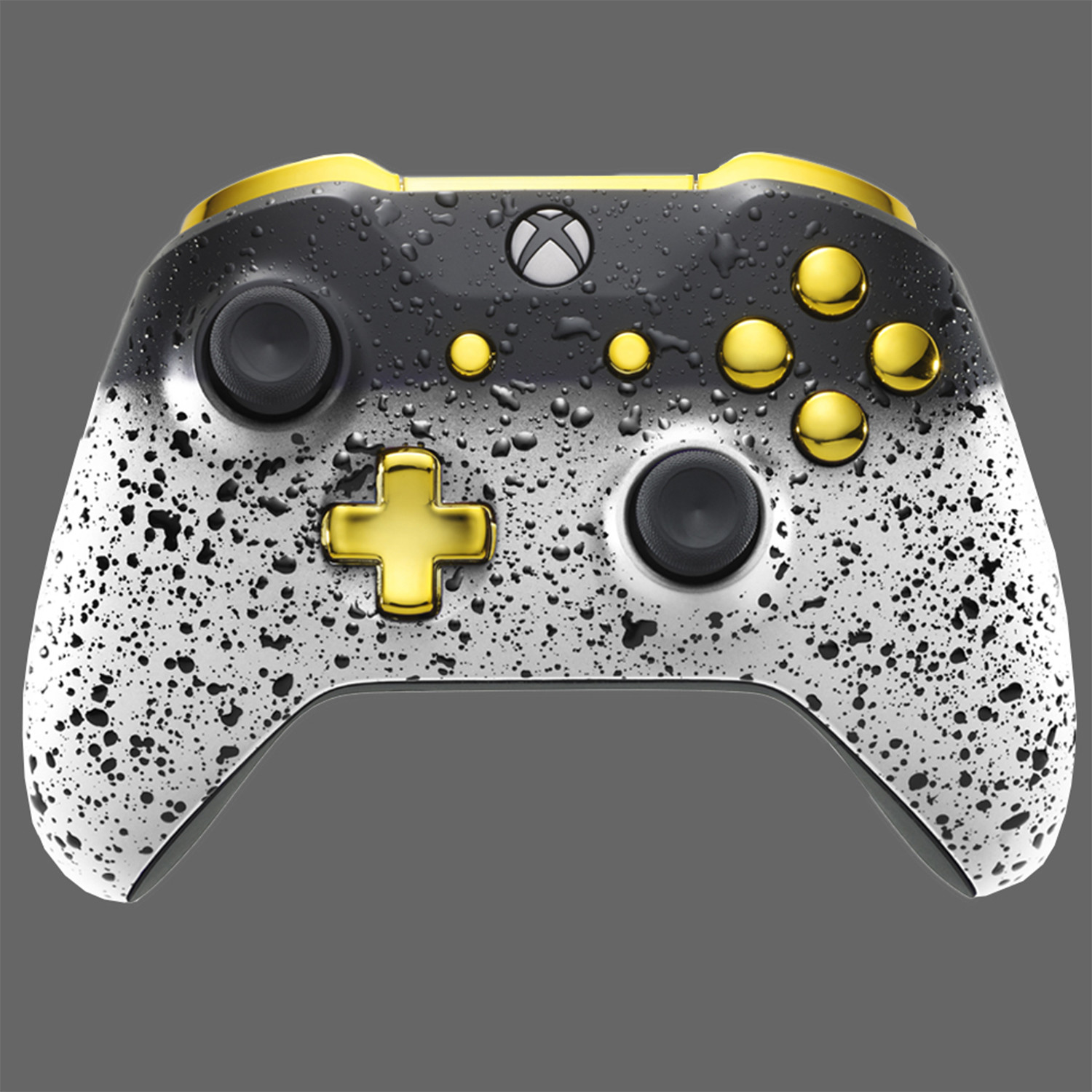 white and gold xbox controller