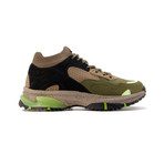 Canal Sneaker // Olive + Black + Neon Green (US: 9.5)