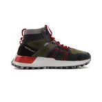Watts Sneaker // Black + Olive + Red (US: 10.5)