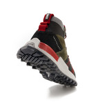 Watts Sneaker // Black + Olive + Red (US: 9.5)