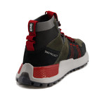 Watts Sneaker // Black + Olive + Red (US: 9.5)