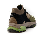 Canal Sneaker // Olive + Black + Neon Green (US: 8)