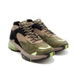 Canal Sneaker // Olive + Black + Neon Green (US: 11.5)