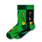 Men's Regular Socks Bundle // Green // 2 Pairs