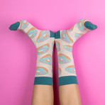 Unisex Regular Socks Bundle // Blue + Black + Pink // Pack of 4