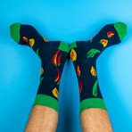 Men's Regular Socks Bundle // Green // 2 Pairs