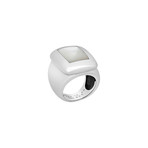 Van Cleef & Arpels 18k White Gold Mother of Pearl Ring // Ring Size: 4 // Pre-Owned