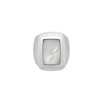 Van Cleef & Arpels 18k White Gold Mother of Pearl Ring // Ring Size: 4 // Pre-Owned