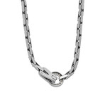 Cartier 18k White Gold Agrafe Diamond Necklace // Pre-Owned