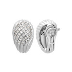 Boucheron 18k White Gold Diamond Earrings // Pre-Owned