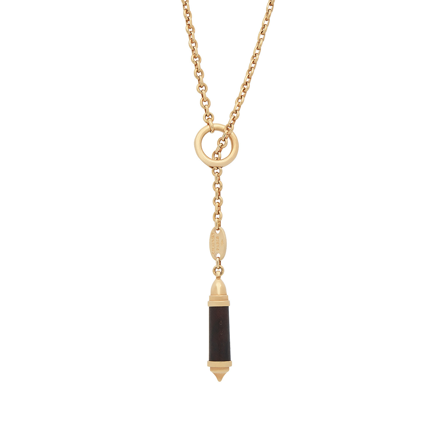 Chaumet 18k Yellow Gold Wood Necklace // Pre-Owned - High End Jewelry ...