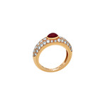 Cartier 18k Yellow Gold Diamond + Ruby Ring // Ring Size: 6 // Pre-Owned