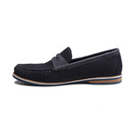 Duval Suede Boat Shoes // Navy (Euro: 39)