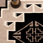 Navajo Style Hand-Woven Wool Area Rug // V18