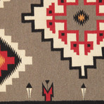 Navajo Style Hand-Woven Wool Area Rug // V8 (8'1" x 9'10")