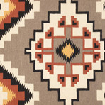 Navajo Style Hand-Woven Lamb's Wool Area Rug // V5