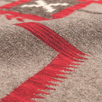 Navajo Style Hand-Woven Wool Area Rug // V23