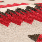 Navajo Style Hand-Woven Wool Area Rug // V38