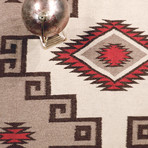 Navajo Style Hand-Woven Wool Area Rug // V21 (3'10" x 6')