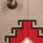 Navajo Style Hand-Woven Wool Area Rug // V3