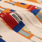 Navajo Style Hand-Woven Wool Area Rug // V46