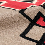 Navajo Style Hand-Woven Wool Area Rug // V45