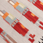 Navajo Style Hand-Woven Wool Area Rug // V48