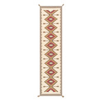 Navajo Style Hand-Woven Wool Area Rug // V34