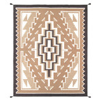 Navajo Style Hand-Woven Lamb's Wool Area Rug // V3