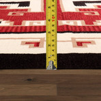 Navajo Style Hand-Woven Wool Area Rug // V15