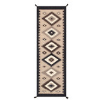 Navajo Style Hand-Woven Wool Area Rug // V39