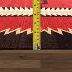 Navajo Style Hand-Woven Wool Area Rug // V7
