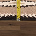 Navajo Style Hand-Woven Wool Area Rug // V37