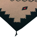 Navajo Style Hand-Woven Wool Area Rug // V5