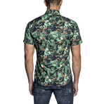 Paul Short Sleeve Button-Up Shirt // Black Cactus (XL)