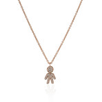 Crivelli 18k Rose Gold Diamond Necklace