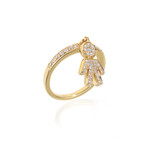 Crivelli 18k Yellow Gold Diamond Ring // Ring Size: 6.25