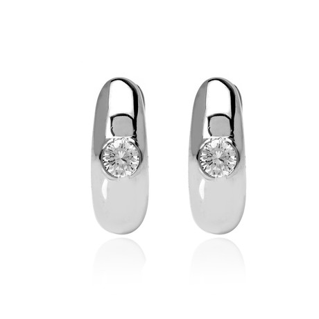 Crivelli 18k White Gold Diamond Earrings XII