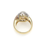 Crivelli 18k Two-Tone Gold Diamond + Pearl Ring // Ring Size: 7.75