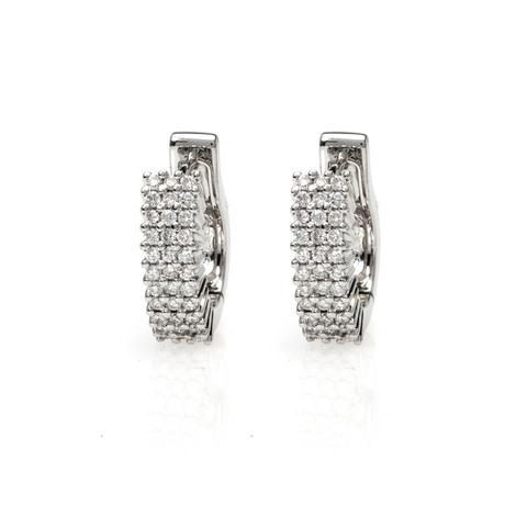Crivelli 18k White Gold Diamond Earrings XI